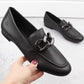 Comfortable leather shoes with a chain Remonte W RKR645, black Footwear/Lifestyle/Rieker Your Sports Performance