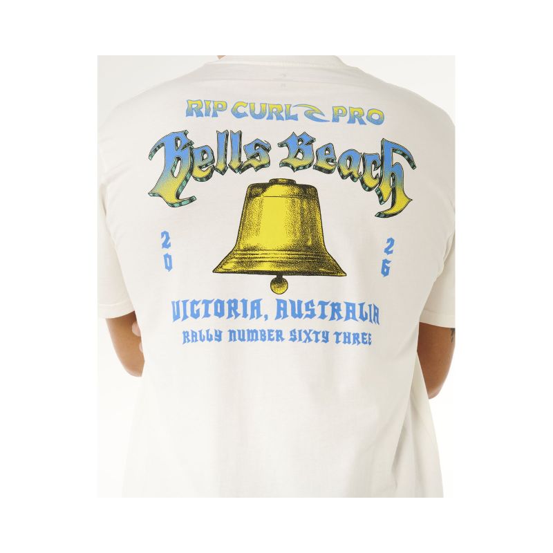 Men's RIP CURL Bells Pro 26 Bell Logo Tee White