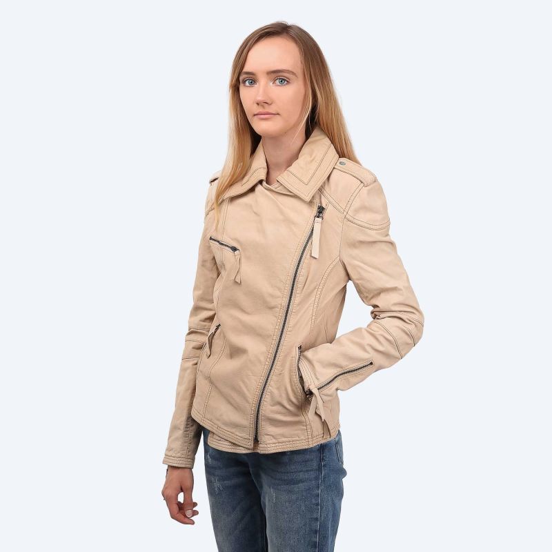 Wrangler Wmns Buffalo Leather Jacket W4003ZB29 In preparation Your Sports Performance