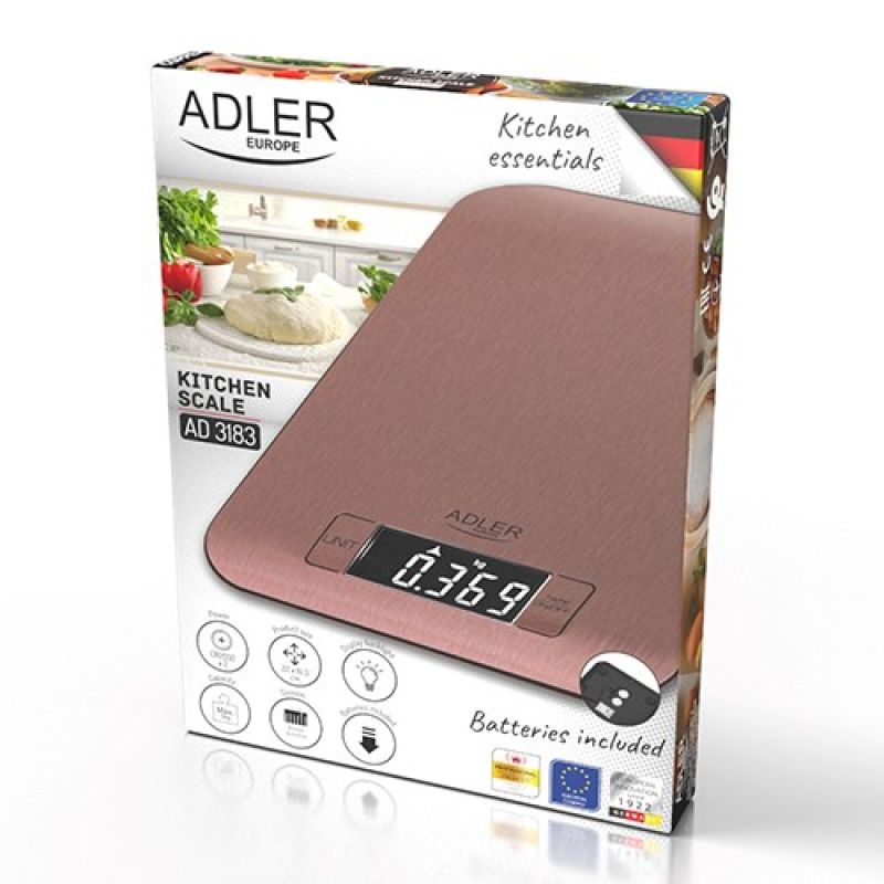 ADLER AD 3183c copper kitchen scale AGD - Produkty/Wagi kuchenne Your Sports Performance