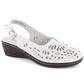 Comfortable women's leather sandals with openwork white T.Sokolski L26-27 T.Sokolski