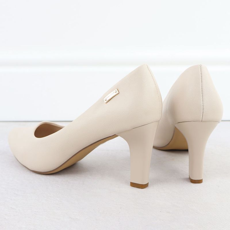 Women's nude high heel pumps Sergio Leone 1459 Footwear Your Sports Performance