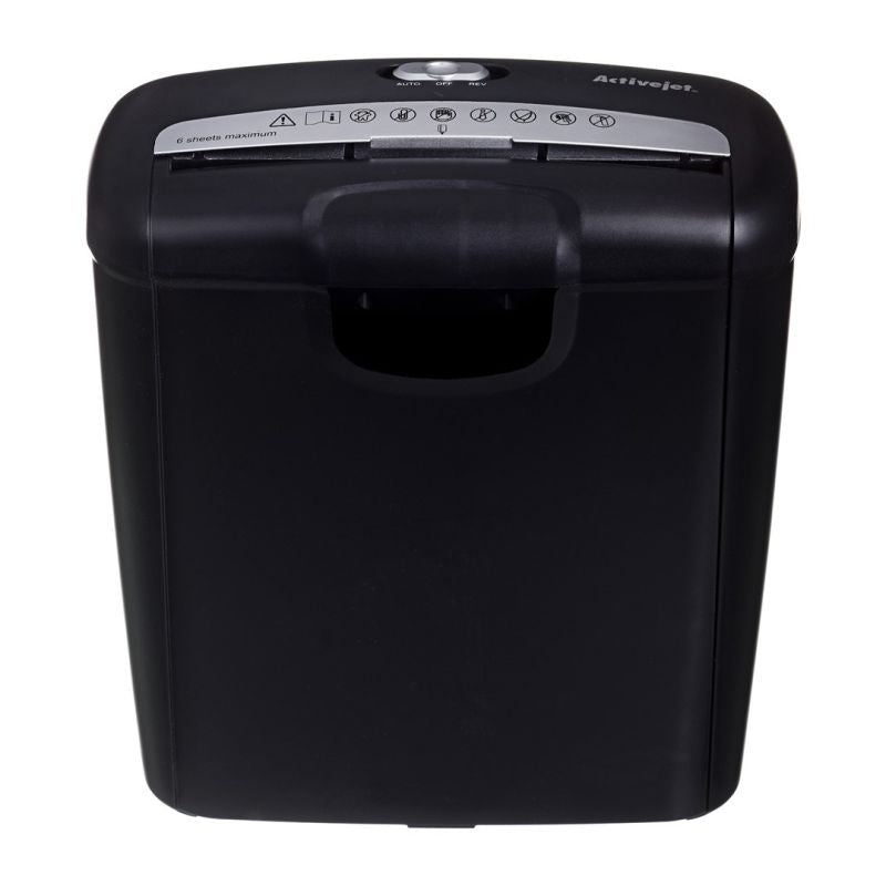 Activejet ASH-0601S shredder, P-2, 10 l, 6 mm strip, 6 sheets, black. Urządzenia biurowe/Niszczarki Your Sports Performance
