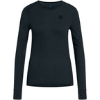 Odlo BL TOP crew neck l/s ACTIVE WARM long sleeve thermal underwear size M blue-gray Odzież militarna/Bielizna termoaktywna Your Sports Performance