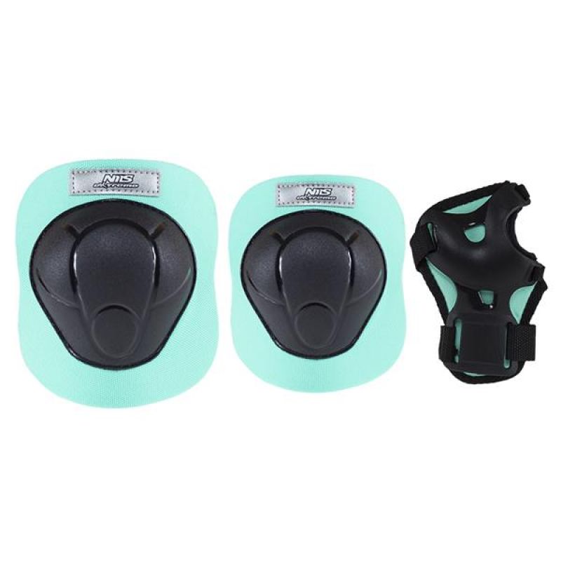 Nils Extreme Protectors Set Black and Mint H210 Size L Accessories/Protectors and knee pads Your Sports Performance