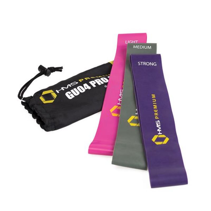 Exercise rubbers set HMS PRO SET GU04 Accessories/Training equipment/Gumy do treningu siłowego Your Sports Performance