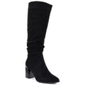 Black women’s block-heel boots Jezzi MR2623-7