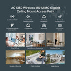TP-Link FESTA F52 WLAN access point 867 Mbit/s White PoE support Komunikacja i łączność/AccesPoint Your Sports Performance