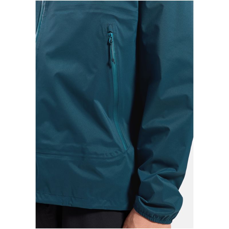 Men’s Odlo ESSENTIAL 2.5L WATERPROOF Jacket Hardshell Rain Jacket, Green