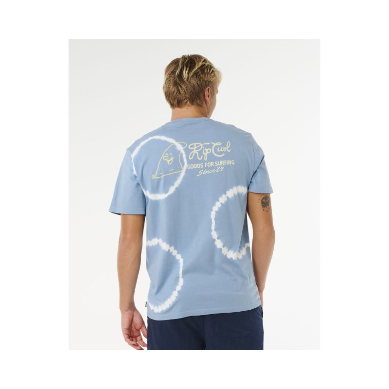 Men's RIP CURL Pacific Rinse Fin Tee Blue