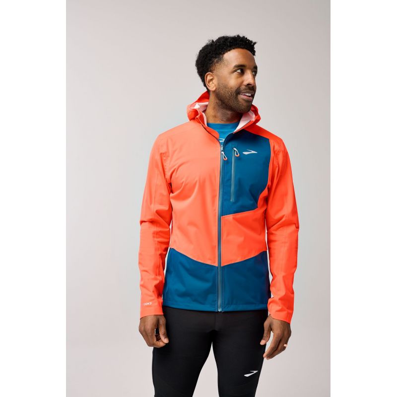 High Point Waterproof Jacket 2 Men's Running Jacket Orange Import z Brooks/Brooks/Kurtki Your Sports Performance