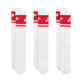 Nike Everyday Elevated Crew Socks 3 Pairs White and Red IM7949 900