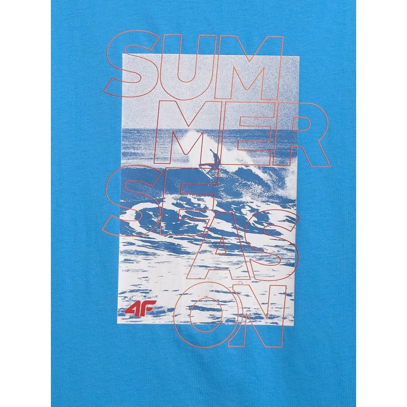 Men's regular printed T-shirt 4F 4F 4FWSS26TTSHM2783-33S 4f
