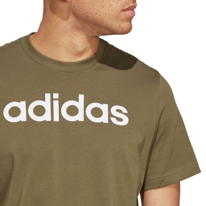 adidas Essentials Single Jersey Linear Embroidered Logo Tee M IC9280 Clothing/Training Adidas