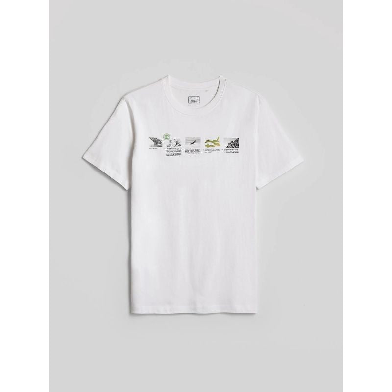 Men's regular printed T-shirt 4F 4FKAW26TTSHM4476-10S