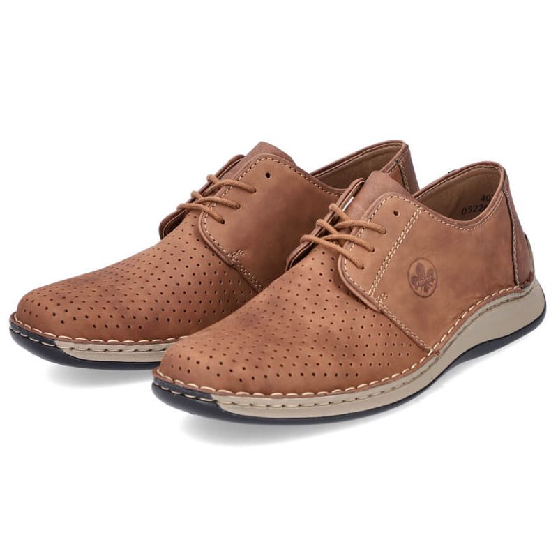 Rieker M RKR528 brown openwork leather shoes Footwear/Lifestyle Your Sports Performance