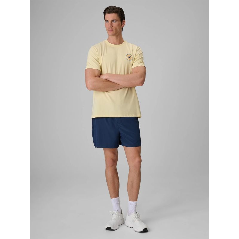 Men's regular printed T-shirt 4F 4FRSS26TTSHM4293-73S