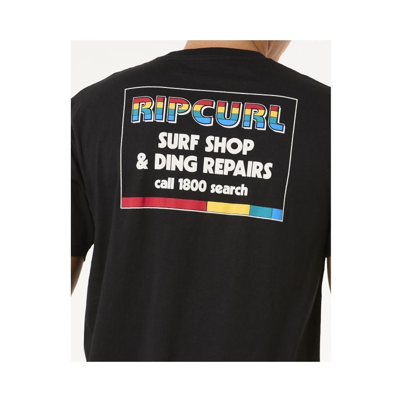 RIP CURL Surf Revival Ding Repair Tee Black
