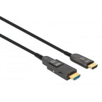 MANHATTAN High Speed Active Fiber Optic Cable with Detachable Connector 4K@60Hz UHD, HDMI Male to Micro HDMI Male (Type D) and Detachable HDMI Male (Type A), 30m, HEC, ARC, Gold-Plated Contacts Kable i adaptery/Kable HDMI Your Sports Performance