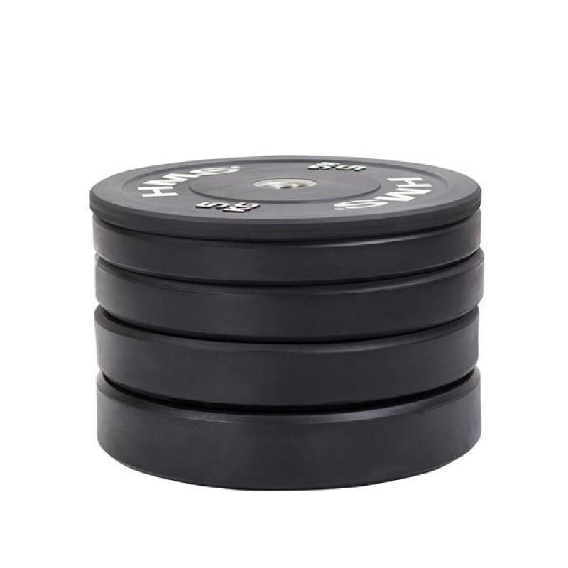 HMS BLACK BUMPER Olympic plate 25 kg BBR25 Accessories/Training equipment Your Sports Performance