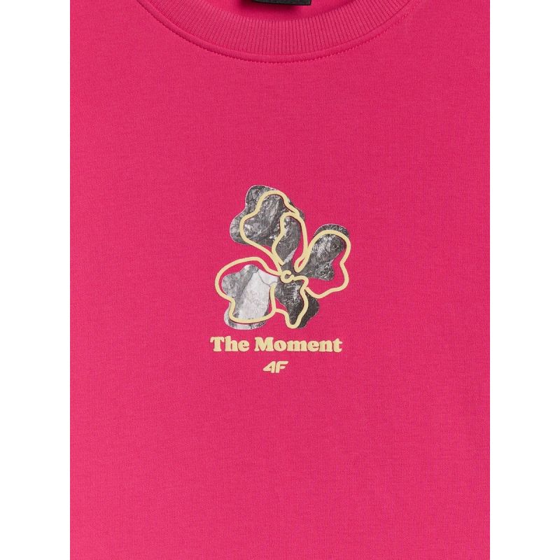 Women's loose T-shirt with print 4F 4FRSS26TTSHF3706-53S 4f