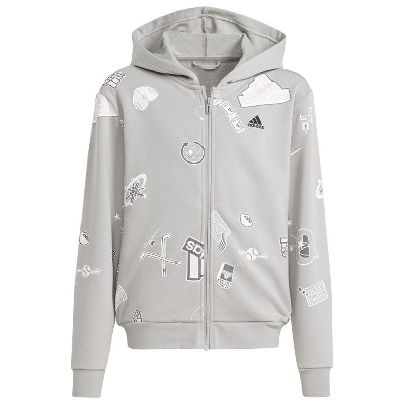 Adidas Biuv Zip Hoodie Jr IS3755 sweatshirt Clothing/Lifestyle Adidas