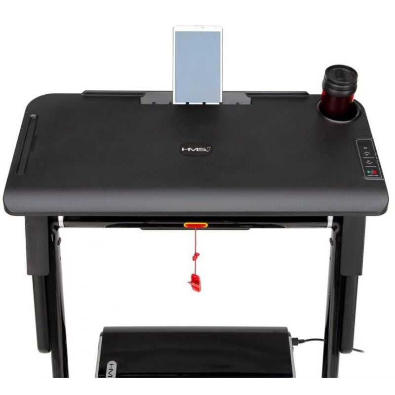 HMS LOOP12 MULTI Electric Treadmill with Desk 1-12 km/h, Black In preparation Your Sports Performance
