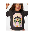 RIP CURL Rainbow Tropics Art Tee - Girl Black