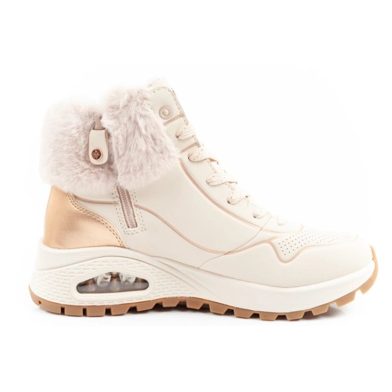Skechers Uno Rugged women's sports shoes insulated winter ankle boots beige Skechers
