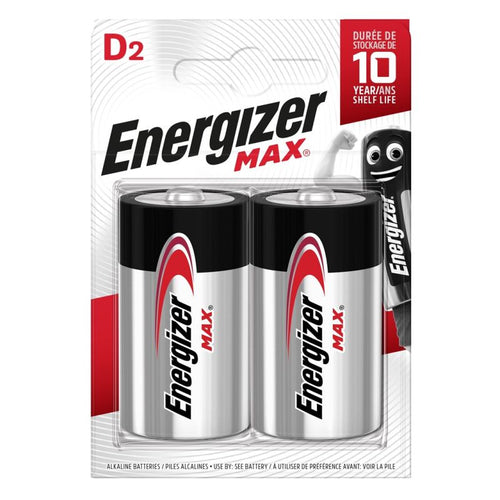 ENERGIZER BATTERY MAX D LR20. 2 pcs. ECO packaging Baterie, akumulatorki i ładowarki/Baterie Your Sports Performance