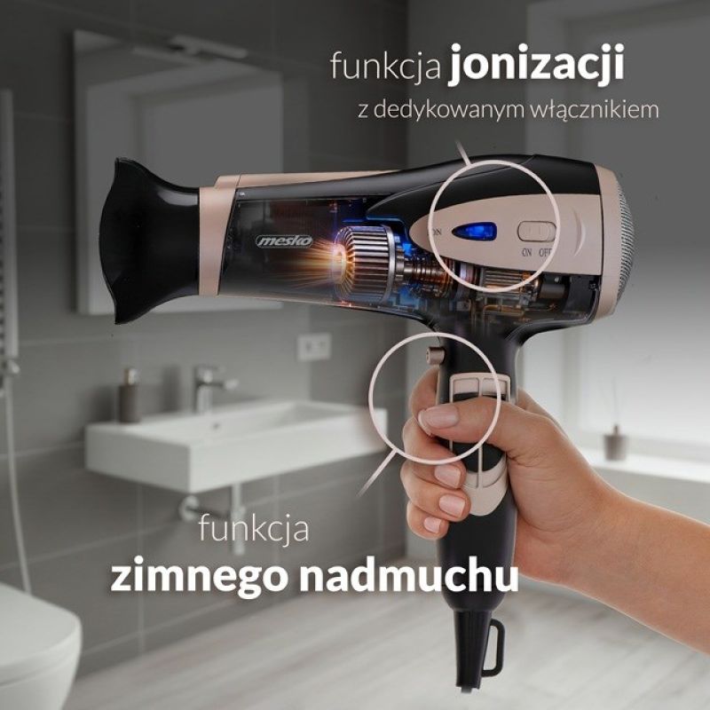 MESKO MS 2287 hair dryer AGD - Produkty/Suszarki do włosów Your Sports Performance