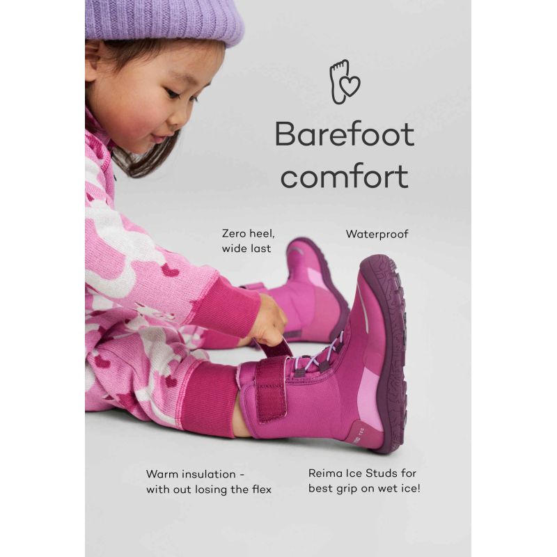 Reima ReimaTec barefoot winter boots for children Talvella Kids (5400150A-9990) Reima