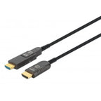 MANHATTAN High Speed Active Fiber Optic Cable with Detachable Connector 4K@60Hz UHD, HDMI Male to Micro HDMI Male (Type D) and Detachable HDMI Male (Type A), 30m, HEC, ARC, Gold-Plated Contacts Kable i adaptery/Kable HDMI Your Sports Performance