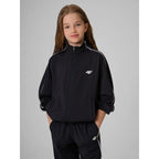 Girls' loose sports sweatshirt without hood 4F 4FJRSS26TSWSF3057-20S
