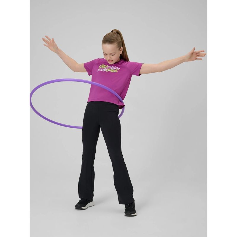 Girls' quick-drying sports T-shirt 4F 4FJRSS26TFTSF2386-53S 4f