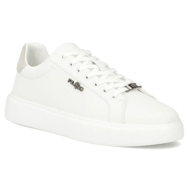 Men's white leather sneakers Filippo MP7840 Filippo