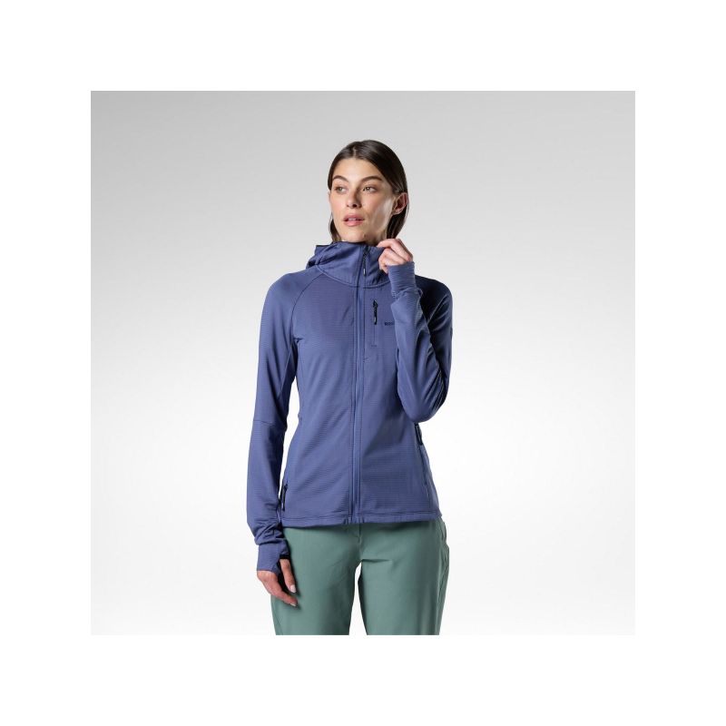 ROSSIGNOL Women's W Textured Hoodie Mid Layer Navy Blue