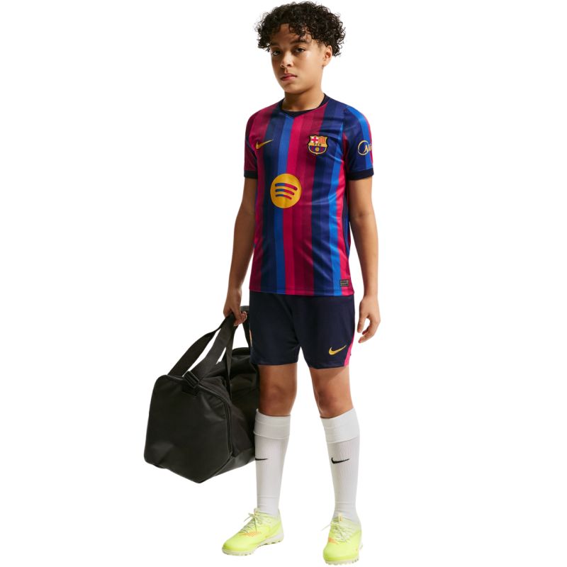 Nike FC Barcelona 2026/27 Stadium Home Kids' Jersey Burgundy Blue II1624 683