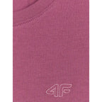 Girls' regular-fit plain T-shirt 4F 4FJRAW25TTSHF3233-50S