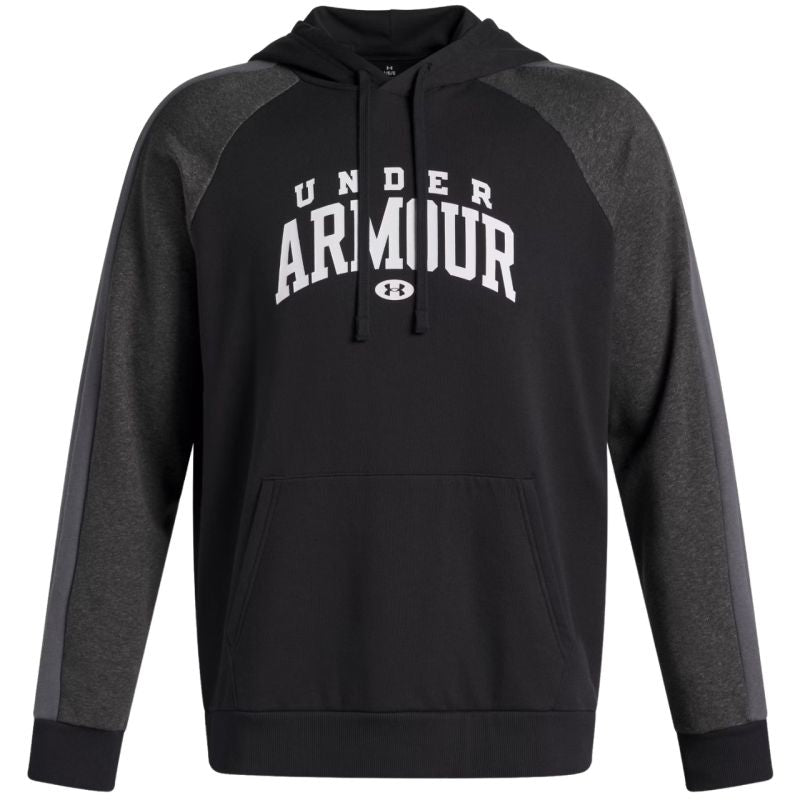 Men's Under Armour Rival Fleece Colorblock Hoodie Black 6003958 001 Clothing Your Sports Performance
