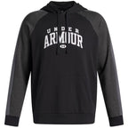 Men's Under Armour Rival Fleece Colorblock Hoodie Black 6003958 001 Clothing Your Sports Performance