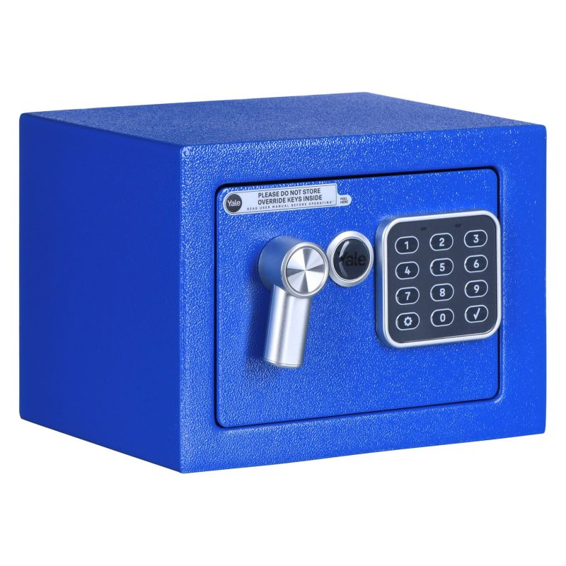 Yale Mini Electronic Safe Blue YSV mini blue basic safe In preparation Your Sports Performance