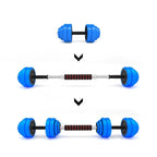 HMS SGG30 BAR 2-in-1 weight set (barbell and dumbbells) 30 kg