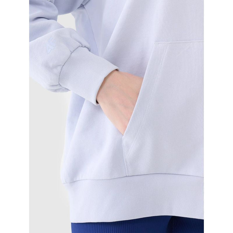 Women's oversize sweatshirt with hood, unzipped, 4F 4FWSS25TSWSF1578-34S *Kategoria tymczasowa Your Sports Performance