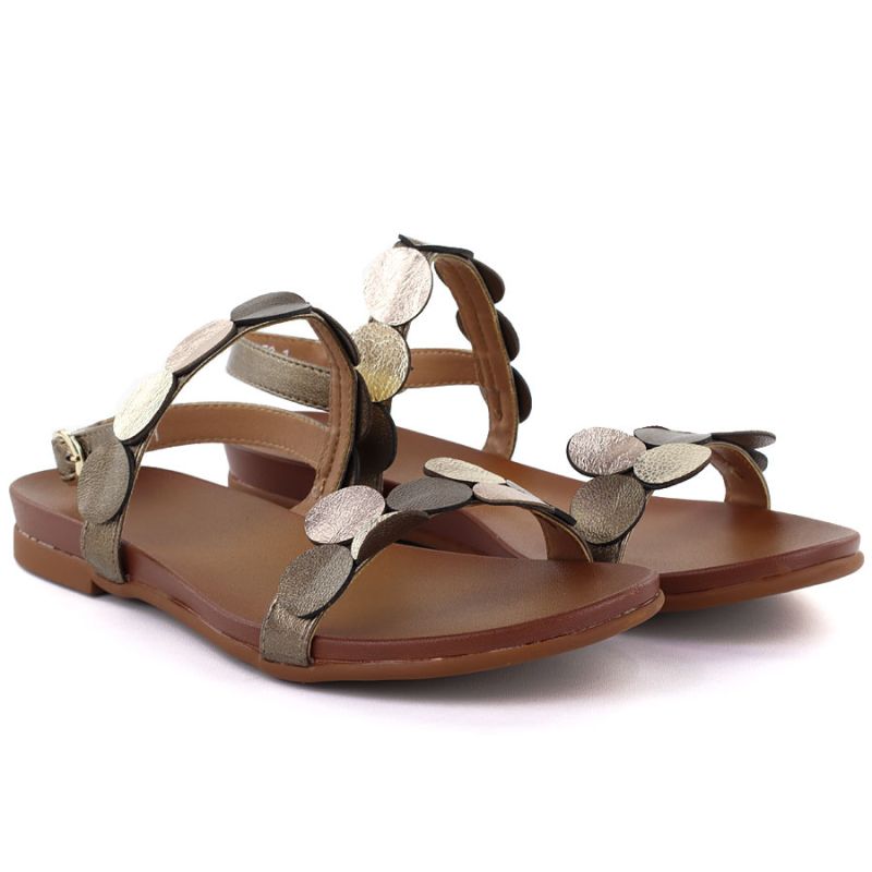 Brown women's sandals M.Daszyński MR1958-1 M. Daszyński