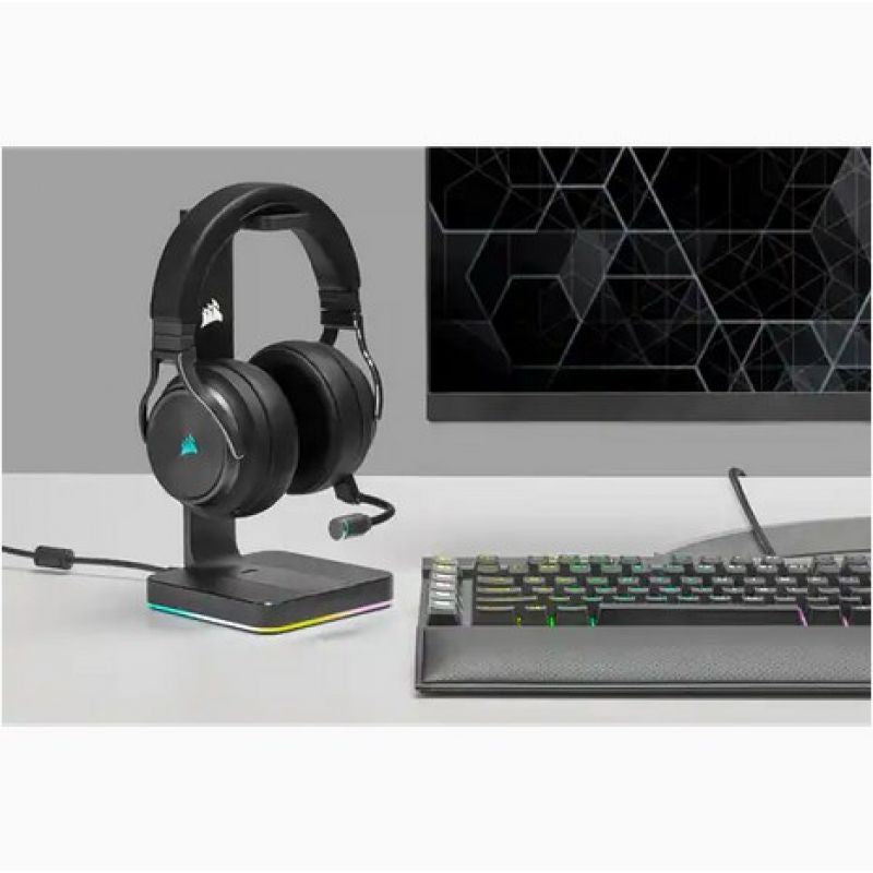 Corsair VIRTUOSO RGB Wireless XT Wired & Wireless Bluetooth Headband Headset Black Gaming PC/Słuchawki Your Sports Performance