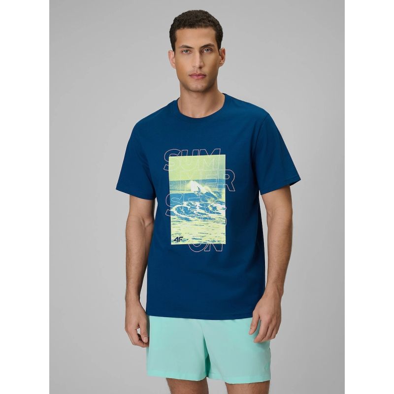 Men's regular printed T-shirt 4F 4FWSS26TTSHM2783-46S 4f