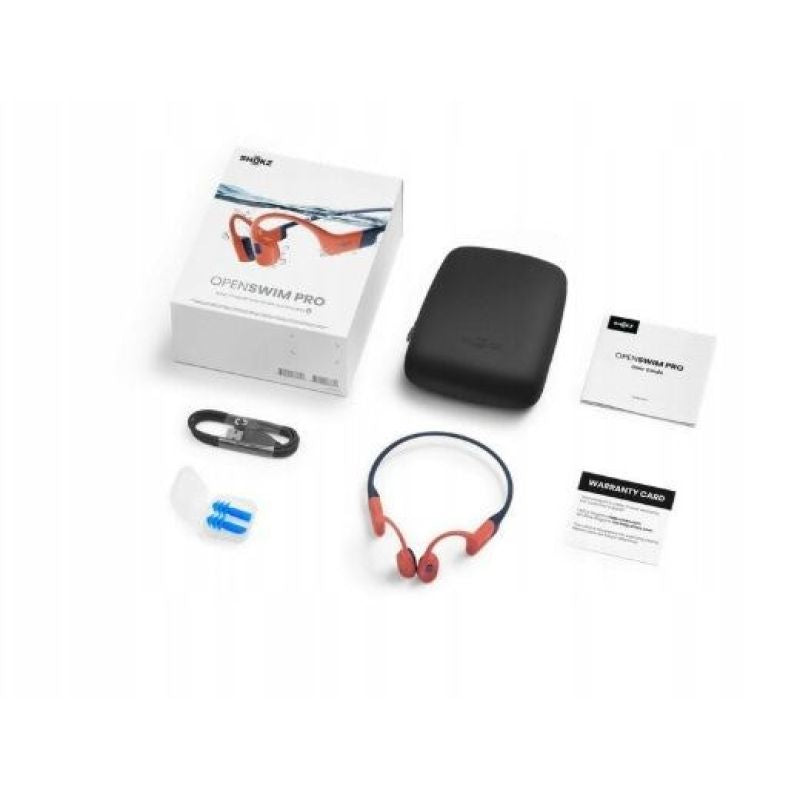 Shokz OpenSwim Pro Red Bone Conduction Wireless Headphones In preparation Your Sports Performance