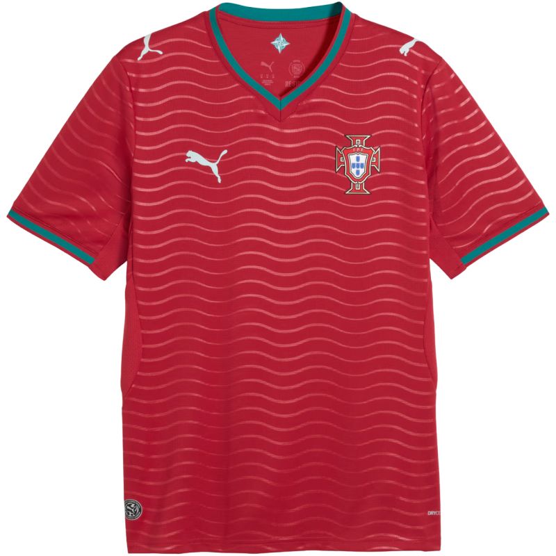 Puma FPF Portugal Home Jersey Replica Club Men's T-Shirt Red 783278 01