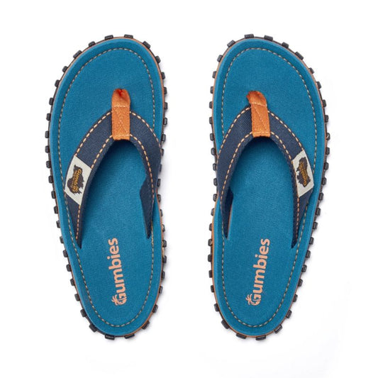 Gumbies unisex flip-flops ISLANDER FLIP-FLOP TRICOLOR BLUE Gumbies